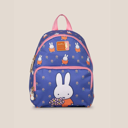 Miffy Flower Fields Everyday Mini Backpack - Blue & Orange