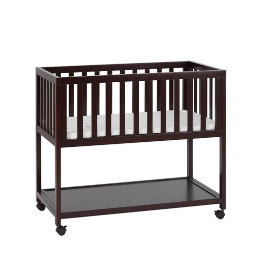 AFG Mila Wooden Portable Bassinet with Mattress Pad Espresso