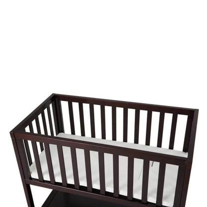 AFG Mila Wooden Portable Bassinet with Mattress Pad Espresso