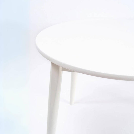 Milton & Goose Crescent Table, Round, White - Detail