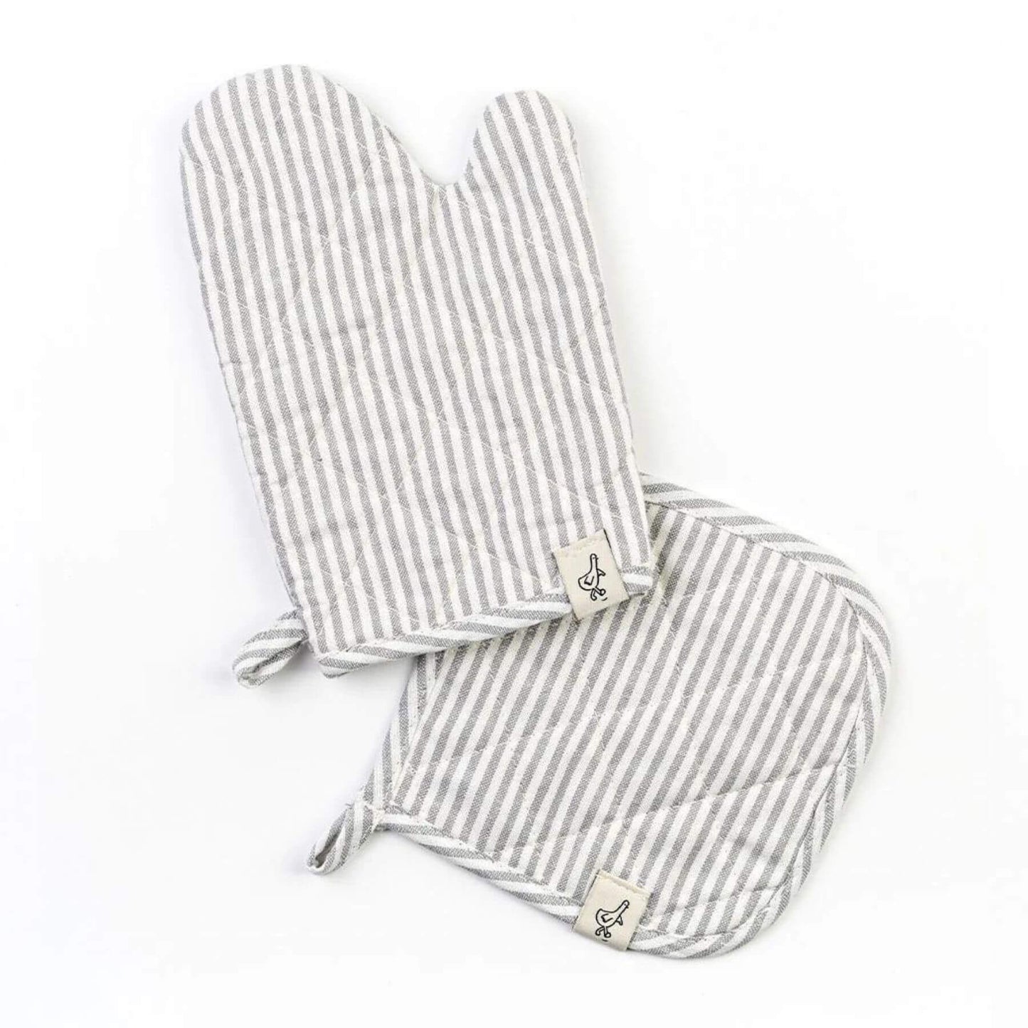 Milton & Goose Play Oven Mitt Set Gray