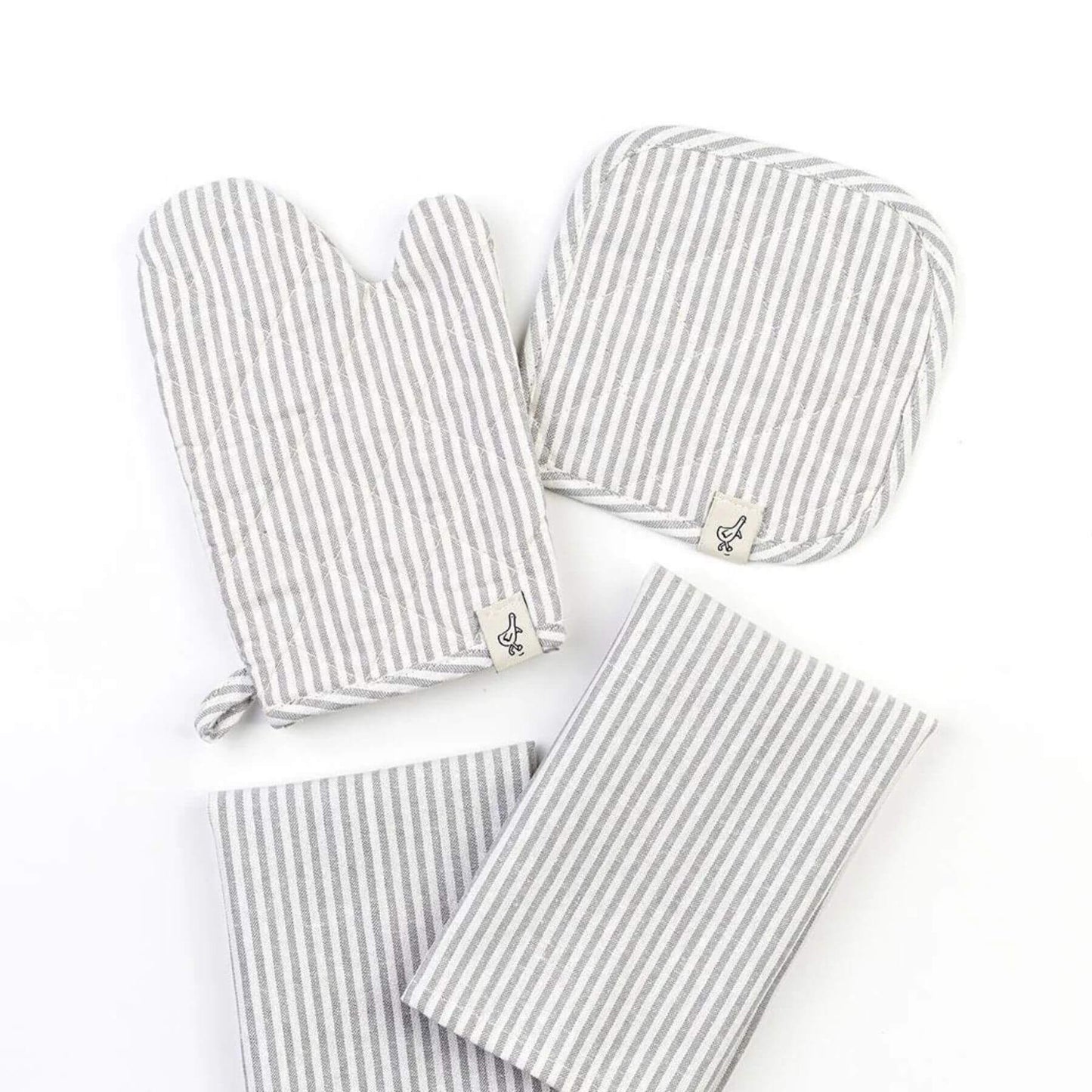 Milton & Goose Play Oven Mitt Set Gray