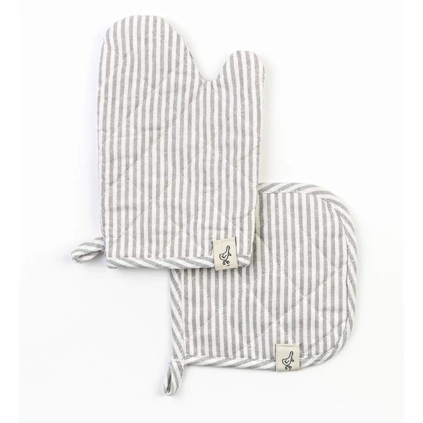 Milton & Goose Play Oven Mitt Set Gray