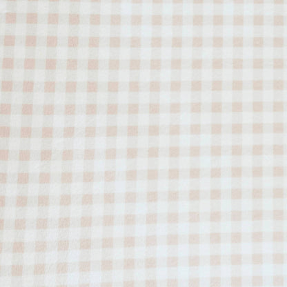 Close-up of Saranoni Minky Stretch Luxe Crib Sheet Gingham
