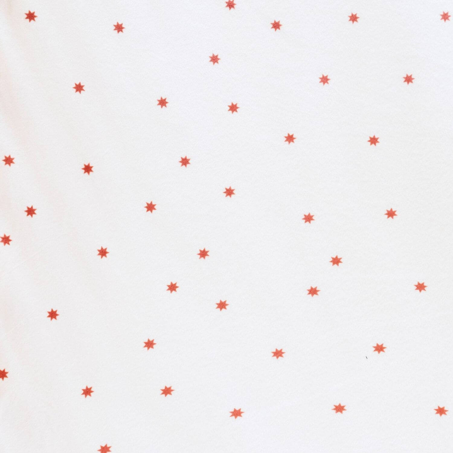 Close-up of Saranoni Minky Stretch Luxe Crib Sheet Stars