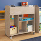 Flash Furniture Bright Beginnings Mobile Storage Cart with 10 Compartments