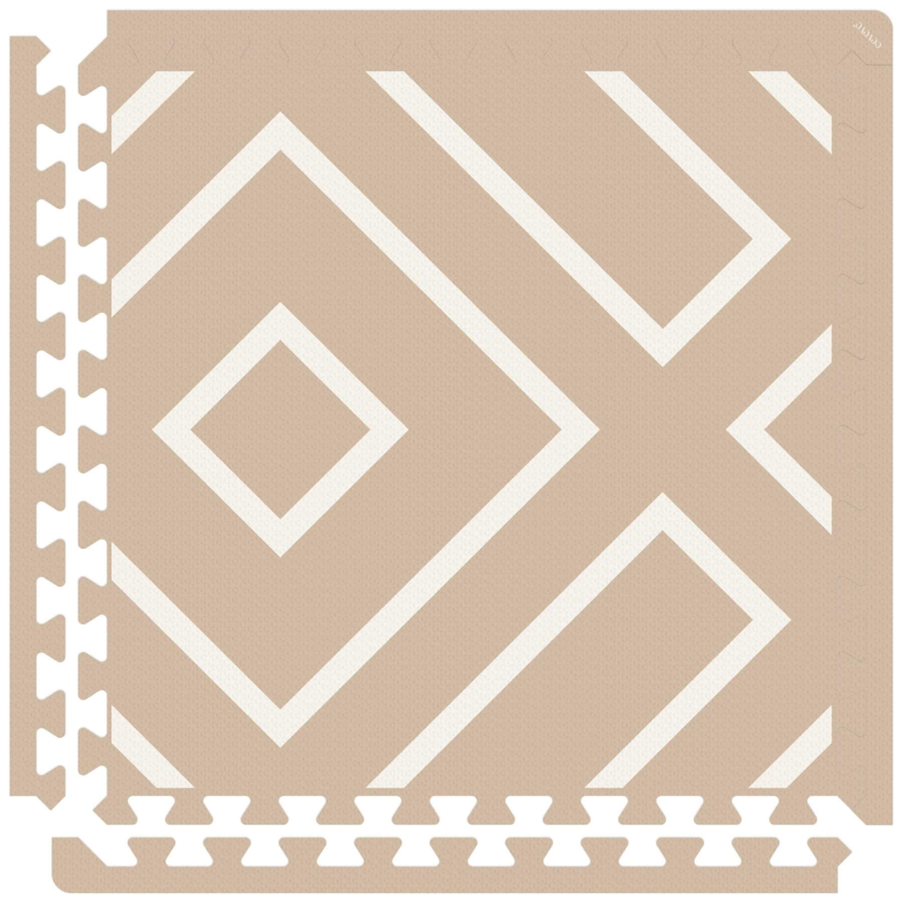 Eeveve Modern Blocks Play Mat - Beige