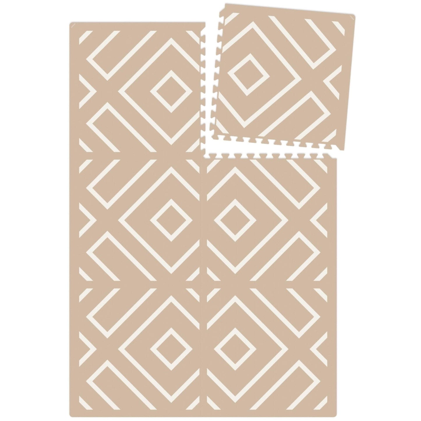 Eeveve Modern Blocks Play Mat - Beige