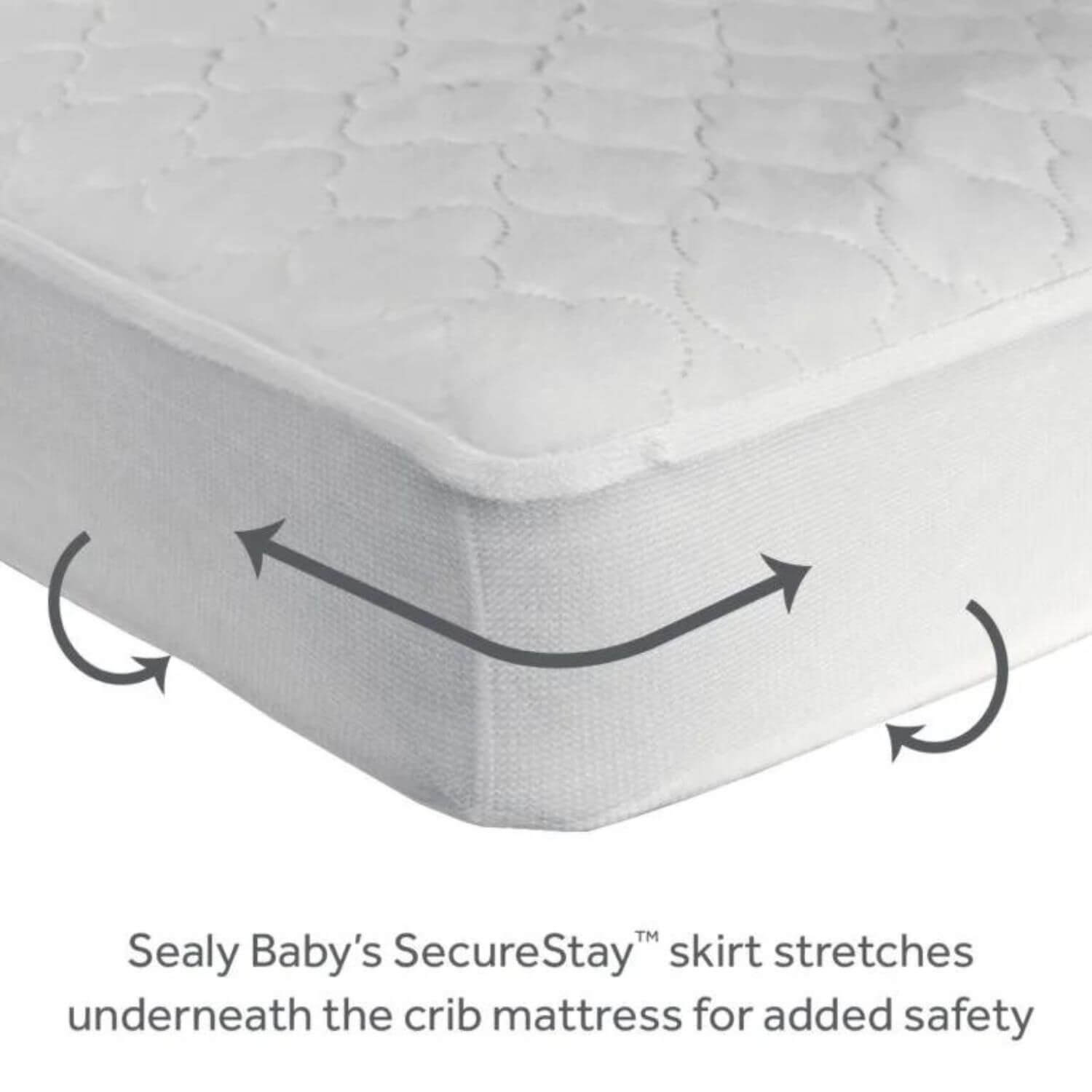 Sealy Moisture Wicking Cooling Waterproof Crib Mattress Pad - Detail