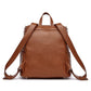 Back View of Luli Bebé Monaco Diaper Bag | Caramel Brown