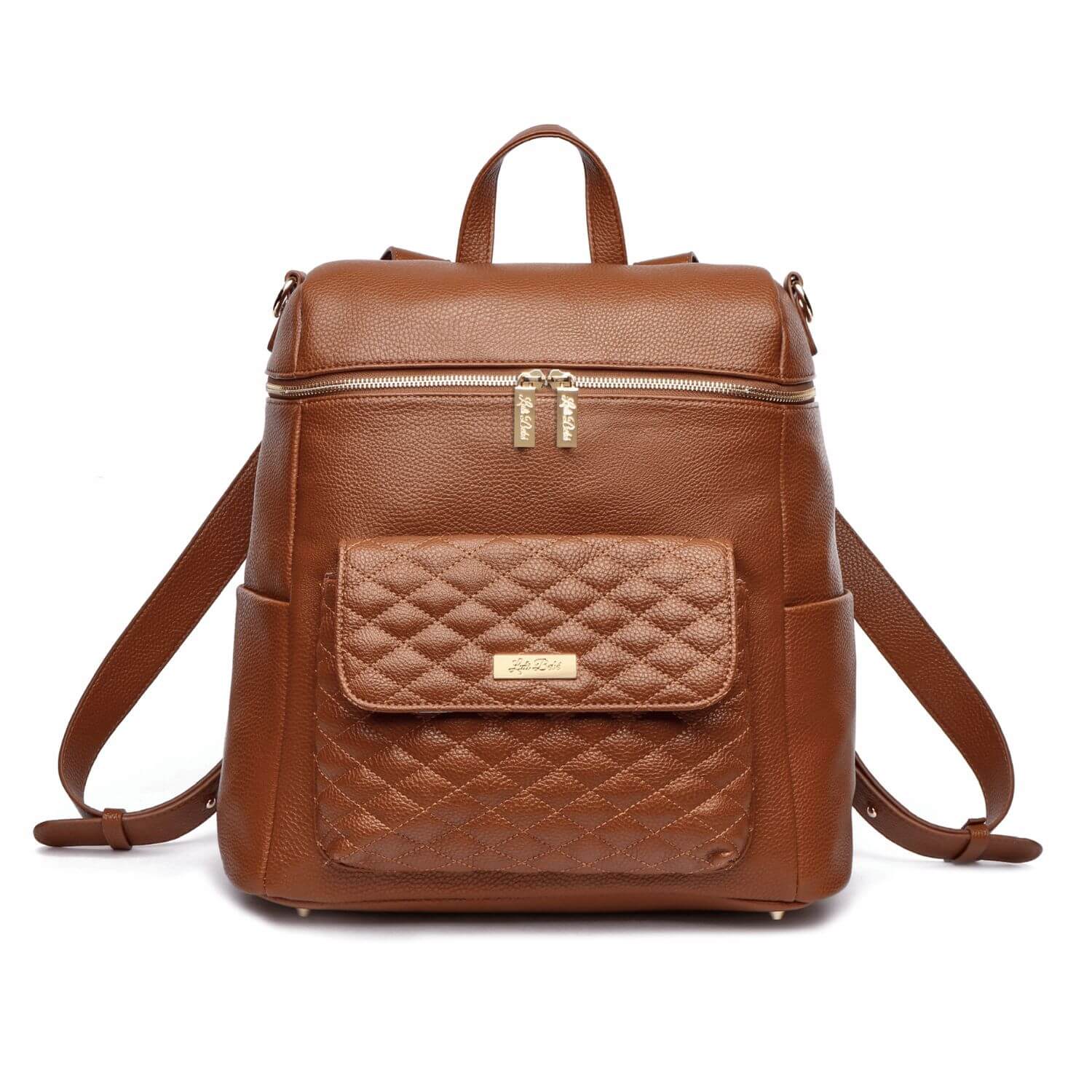 Luli Bebé Monaco Diaper Bag | Caramel Brown