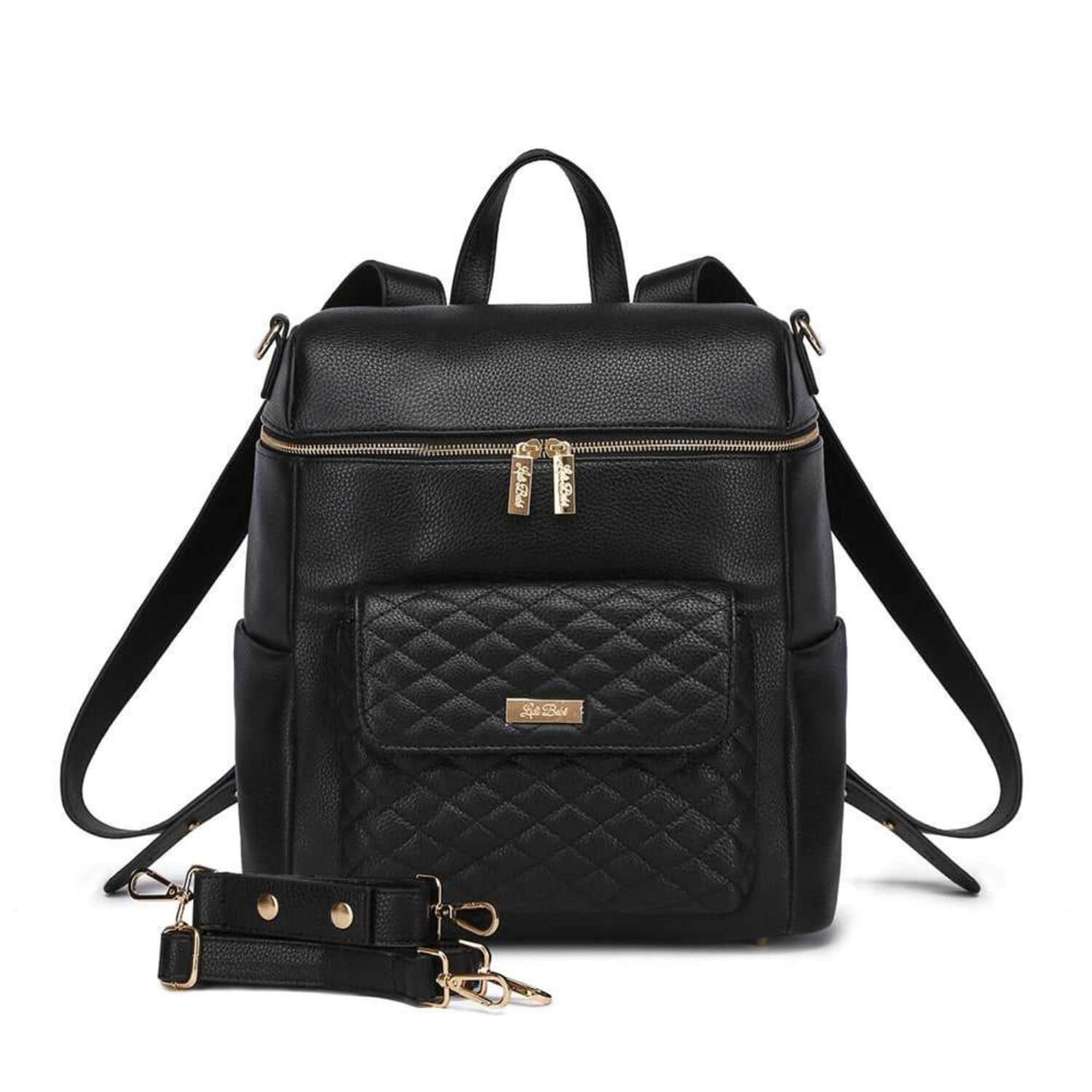 Luli Bebé Monaco Diaper Bag | Ebony Black