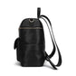 Side View of Luli Bebé Monaco Diaper Bag | Ebony Black