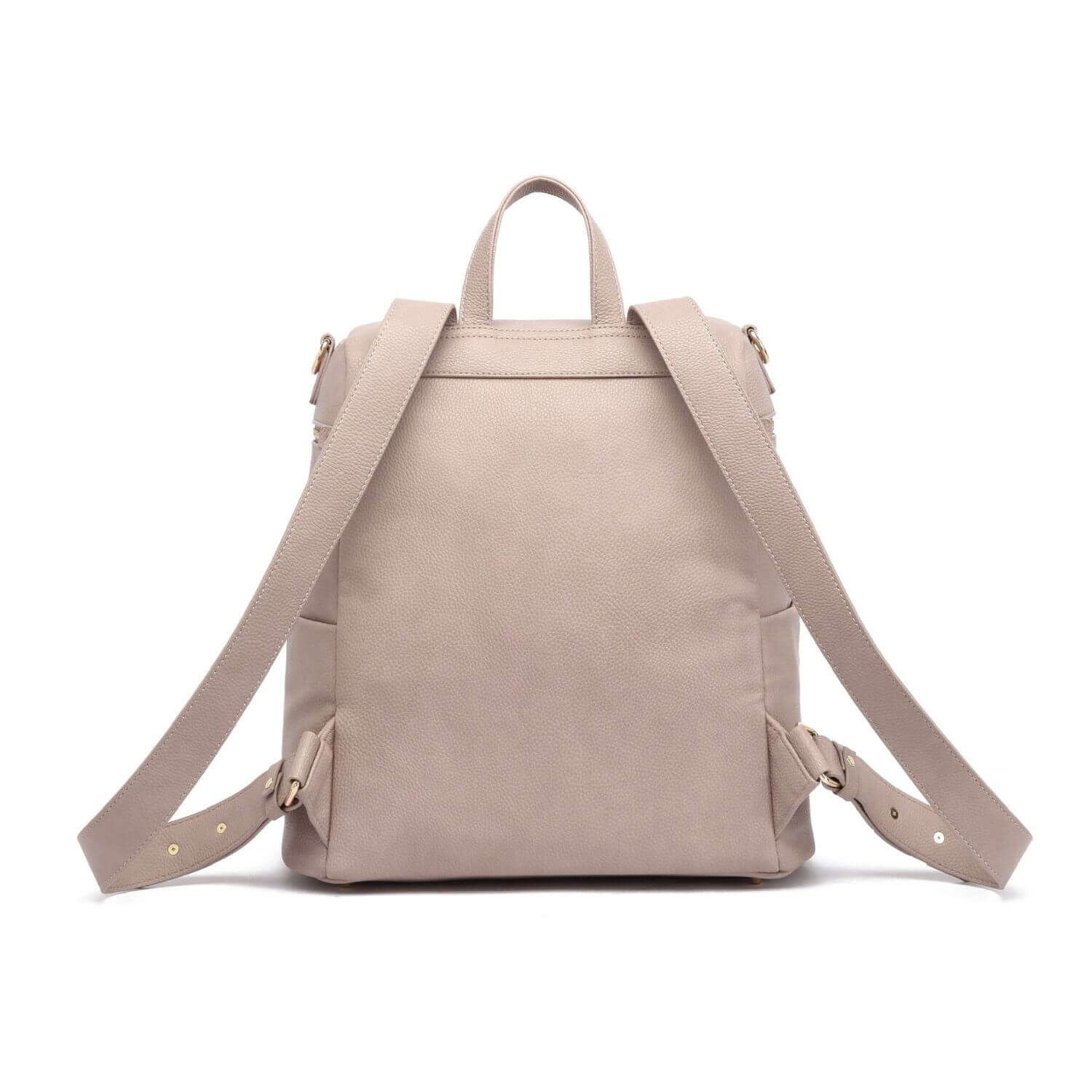 Back View of Luli Bebé Monaco Diaper Bag | Nude Rose