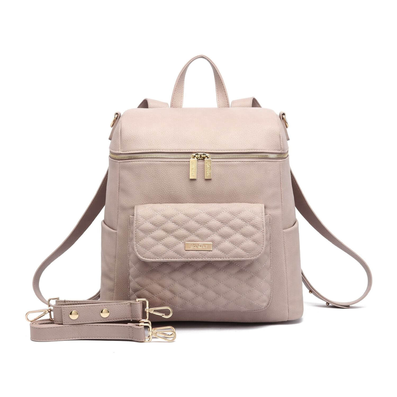 Luli Bebé Monaco Diaper Bag | Nude Rose