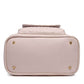 Bottom View of Luli Bebé Monaco Diaper Bag | Pastel Pink