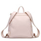 Back View of Luli Bebé Monaco Diaper Bag | Pastel Pink