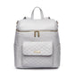 Luli Bebé Monaco Diaper Bag | Stone Grey