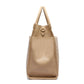 Side View of Luli Bebé Monaco Tote Bag | Latte Brown