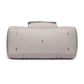 Bottom View of Luli Bebé Monaco Travel Bag | Pearl White