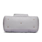 Bottom View of Luli Bebé Monaco Travel Bag | Stone Grey