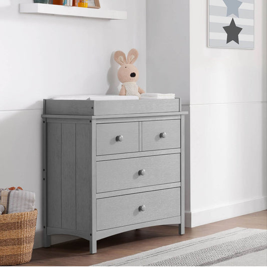 Oxford Baby Montauk 3-Drawer Dresser | Farmhouse Gray