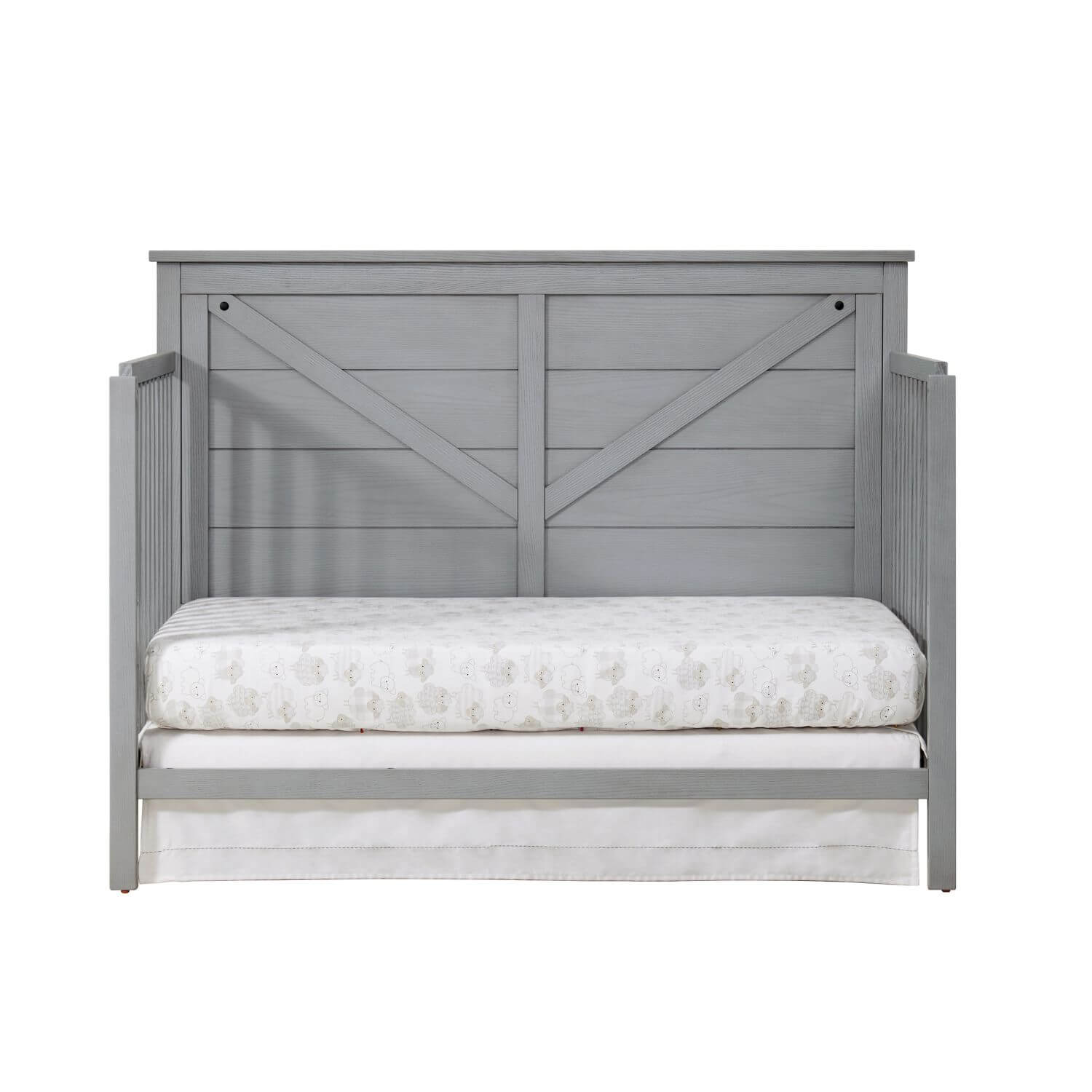 Oxford Baby Montauk 4-in-1 Convertible Crib | Farmhouse Gray