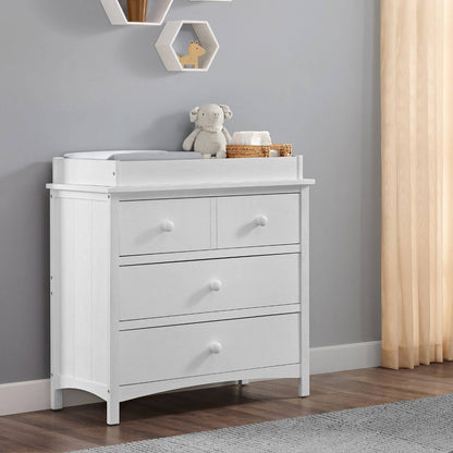 Oxford Baby Montauk Changing Topper For 3-Drawer Dresser | Barn White