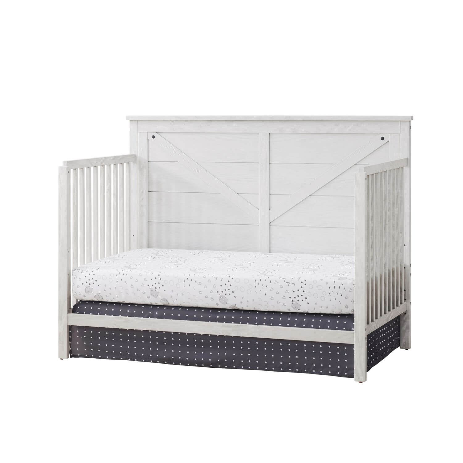 Oxford Baby Montauk 4-in-1 Convertible Crib | Barn White