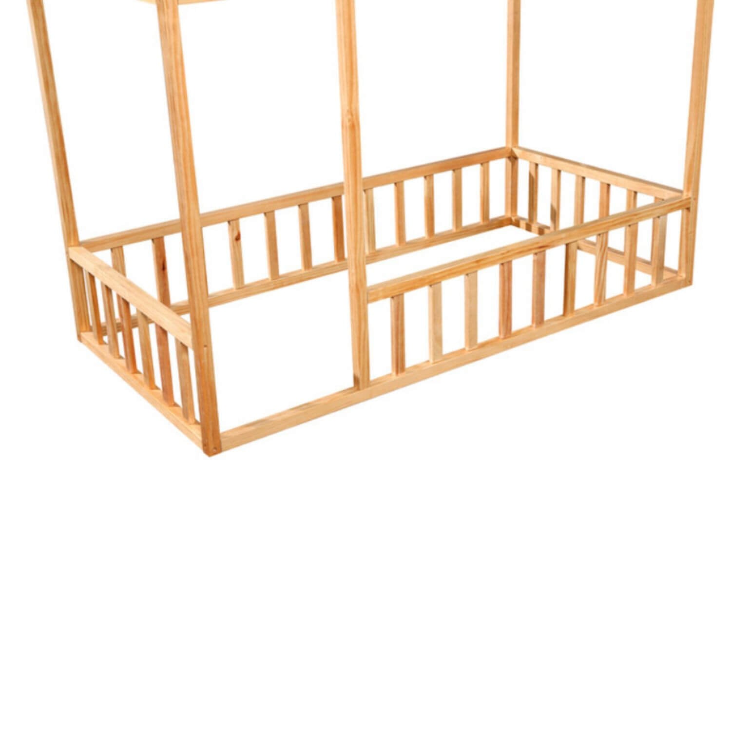 2MamaBees Montessori House Bedframe with Rails | Crib - Detail