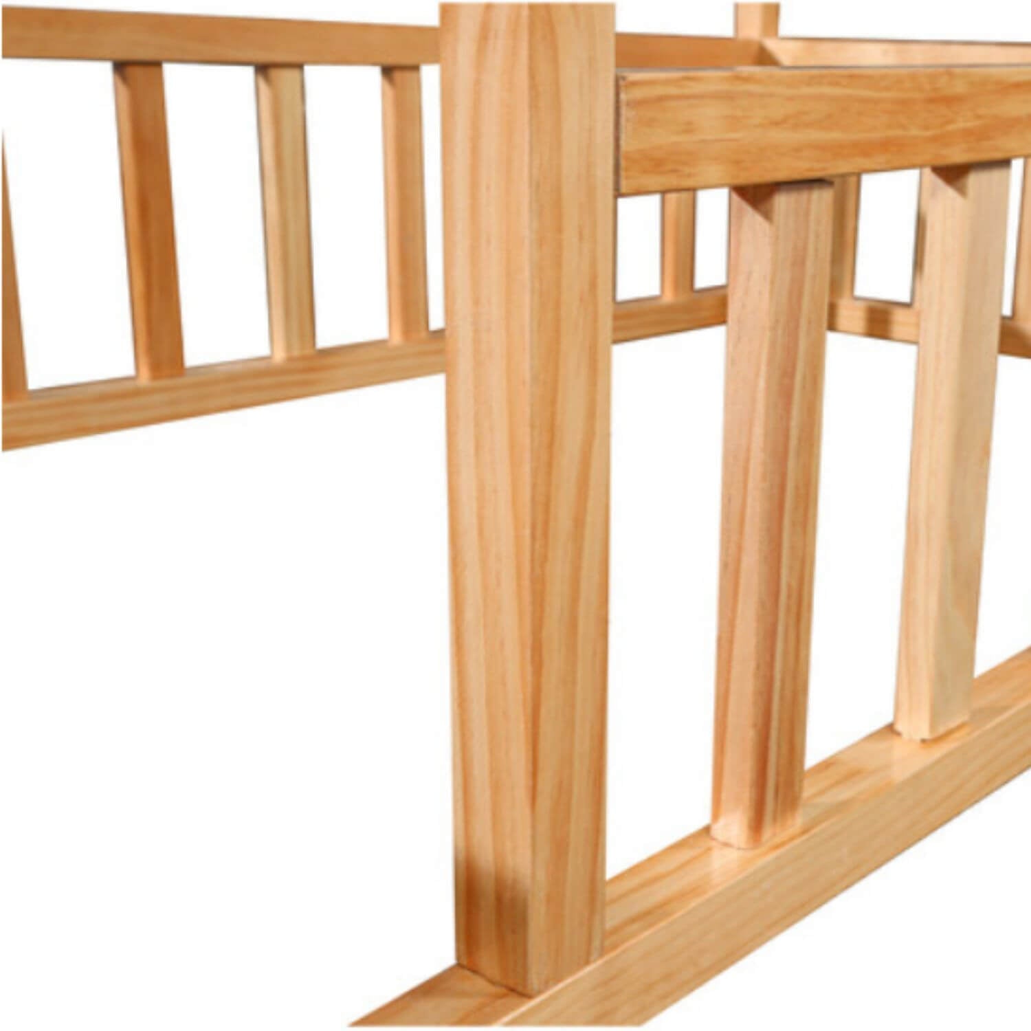 2MamaBees Montessori House Bedframe with Rails | Crib - Rail