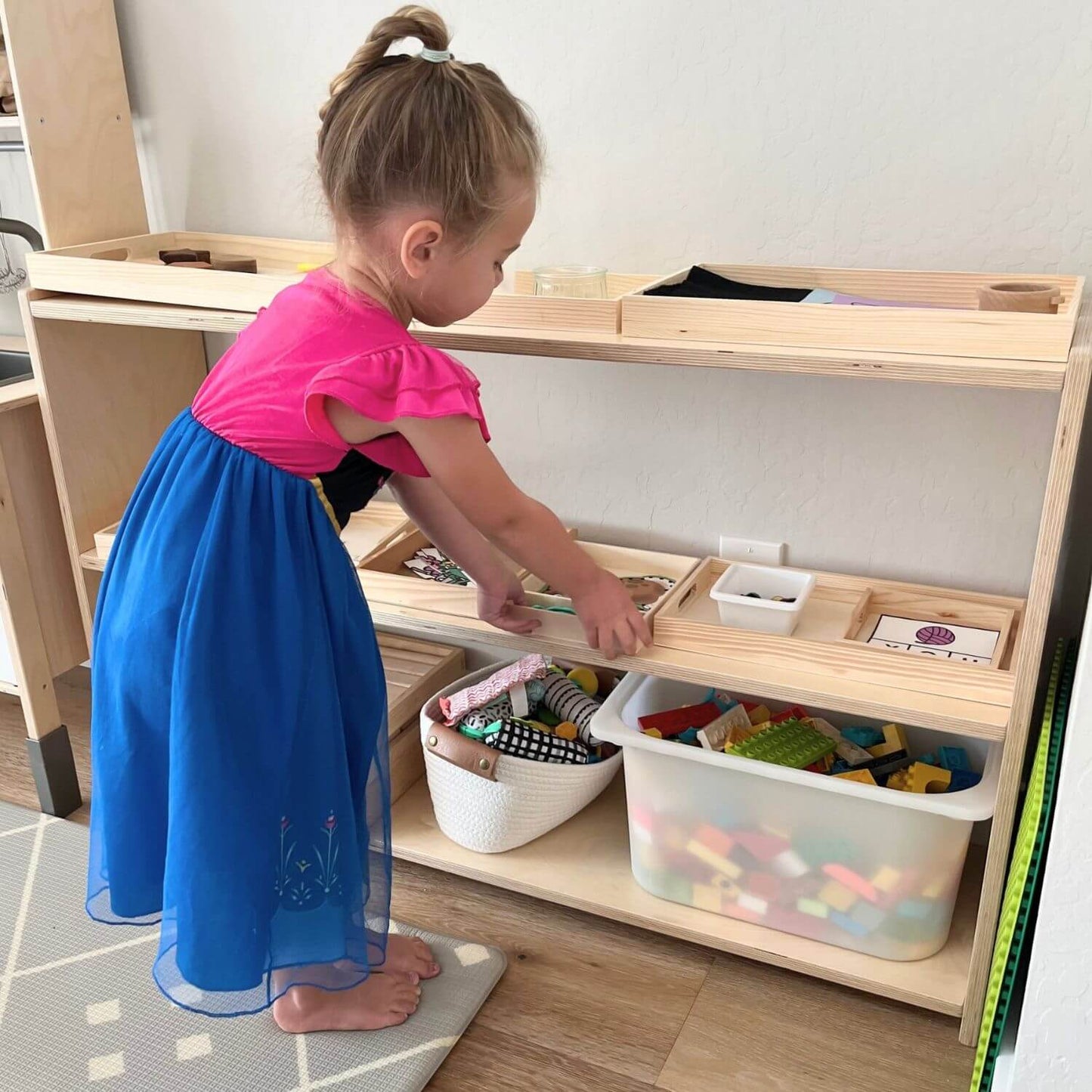 Kid Organizes RAD Children's Furniture Montessori Shelf 3-Tier