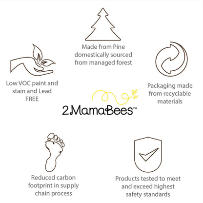 2MamaBees Montessori Teepee Bed | Crib