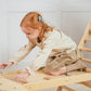 Girl Playing on Tiny Land® 7-in-1 Montessori Climbing Set