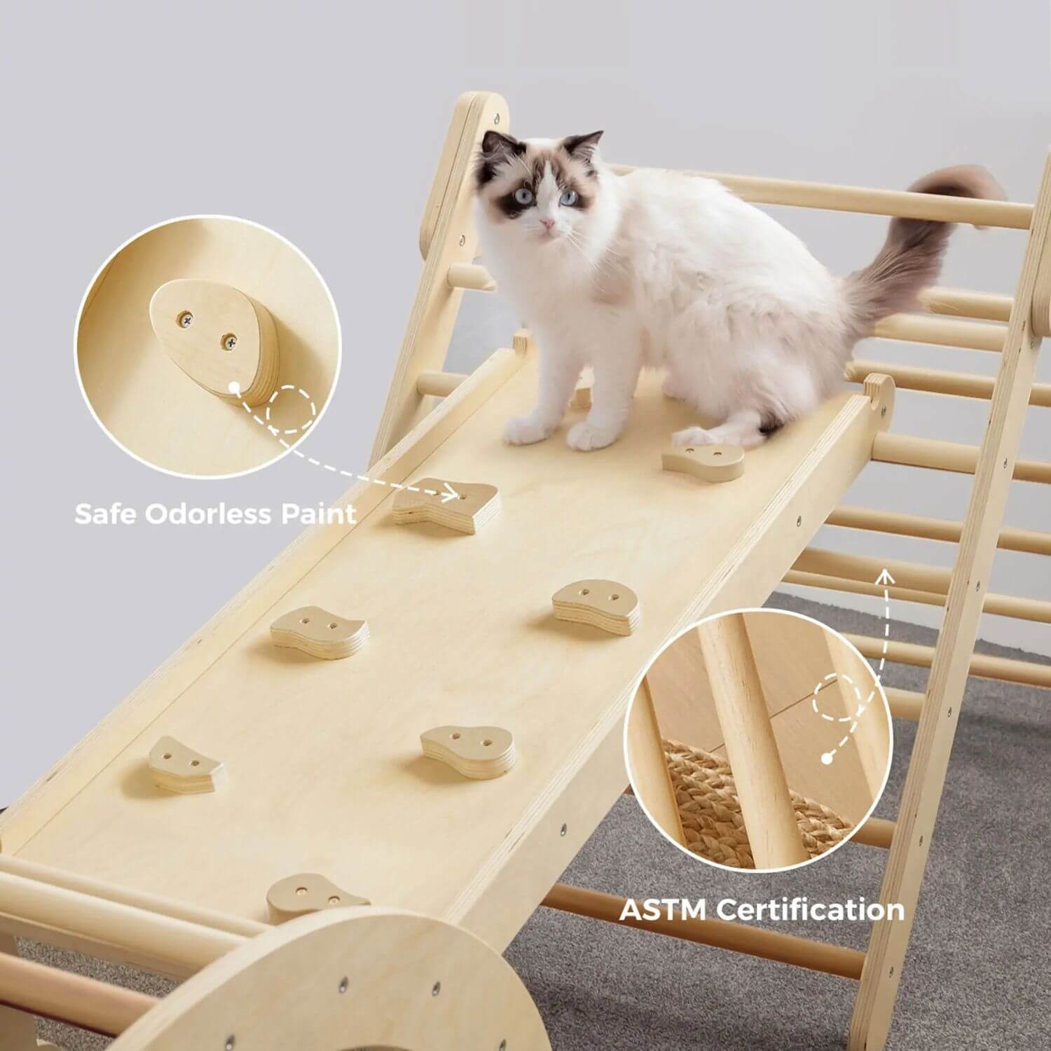 Cat is on Tiny Land® 7-in-1 Montessori Climbing Set