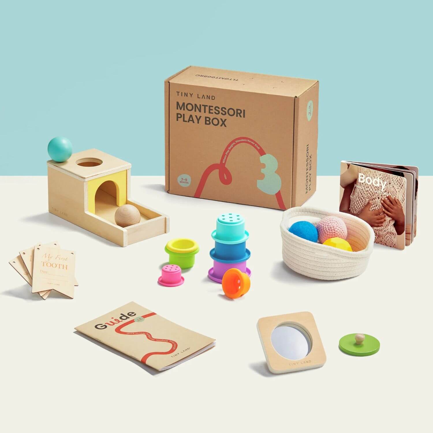 Tiny Land® Montessori Toys Set for Newborns
