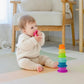 Baby Chewing a Pink Cup
