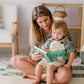 Mom Reading a Animal Book to Boy