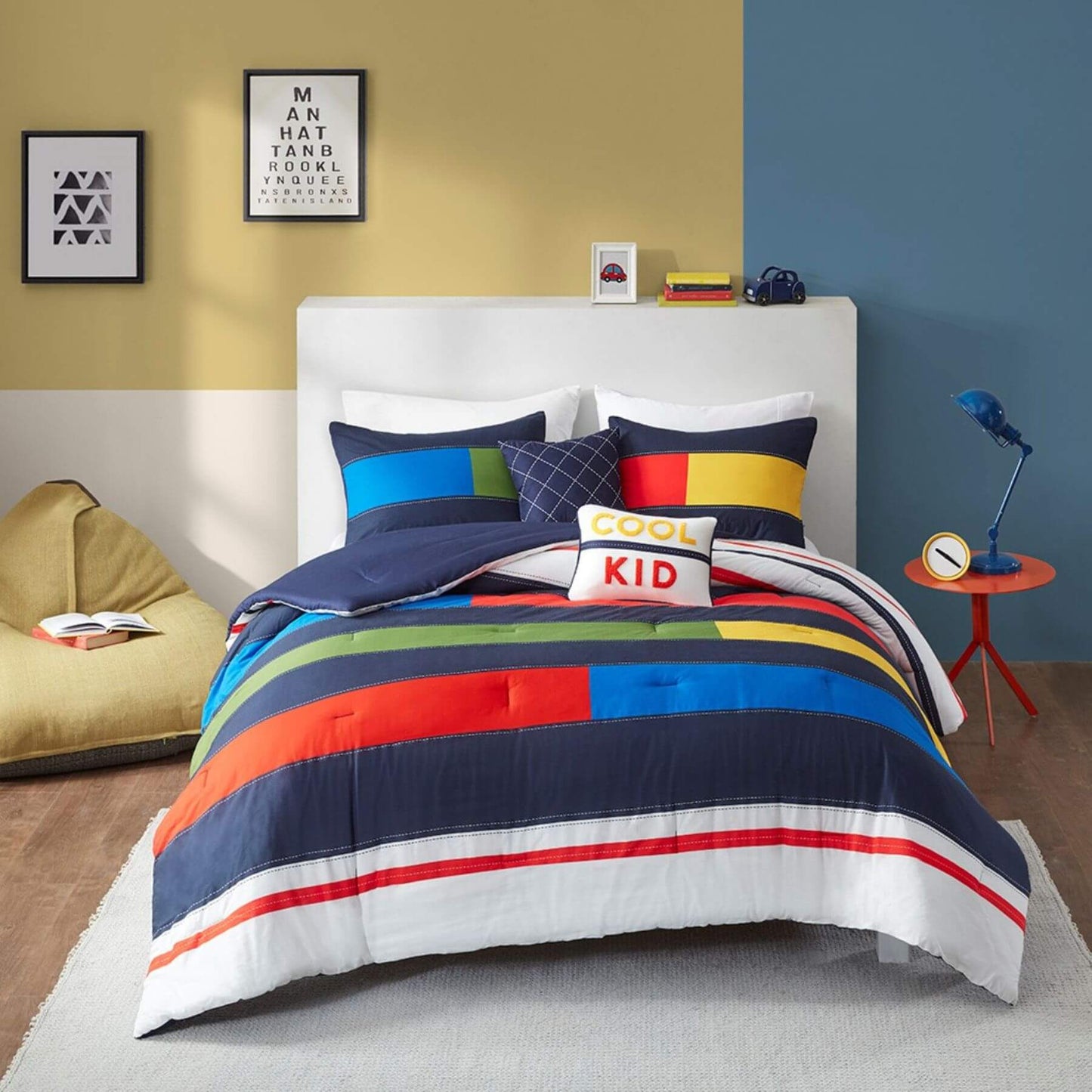 Morris Stripe Printed Comforter Set