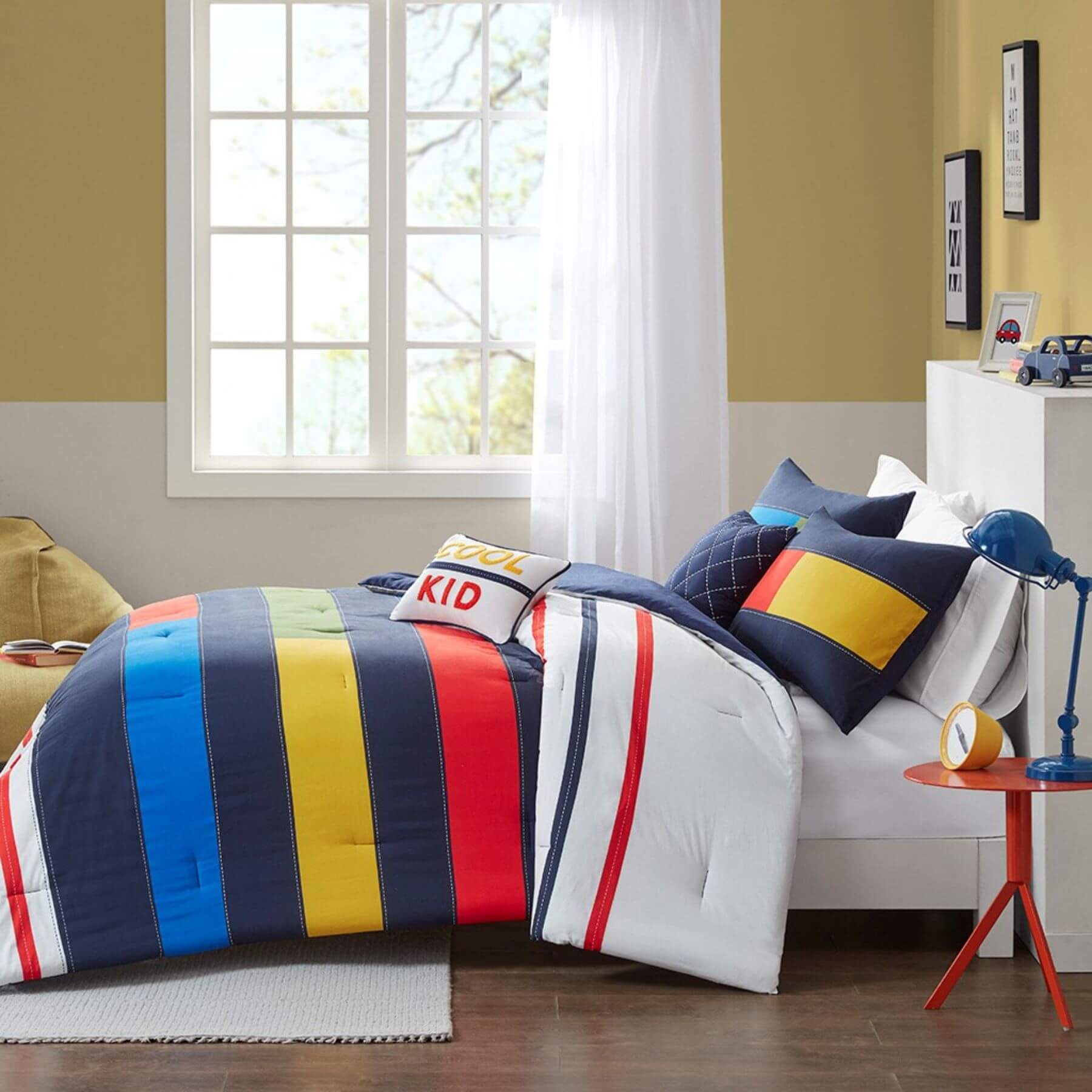 Morris Stripe Printed Comforter Set