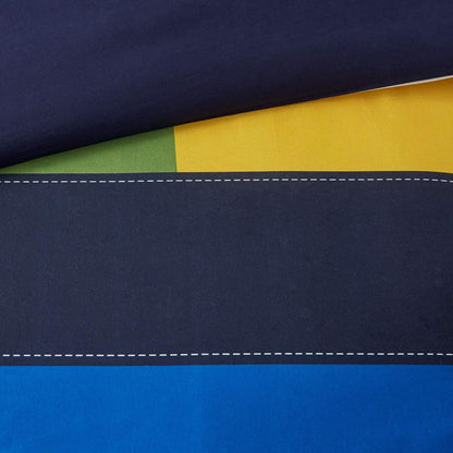 Detail View of Morris Stripe Printed Comforter Set