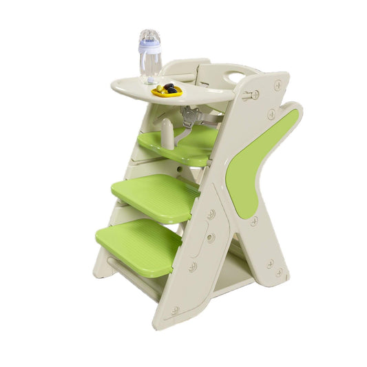 Multi-Functional Growing Up High Chair, - White & Green