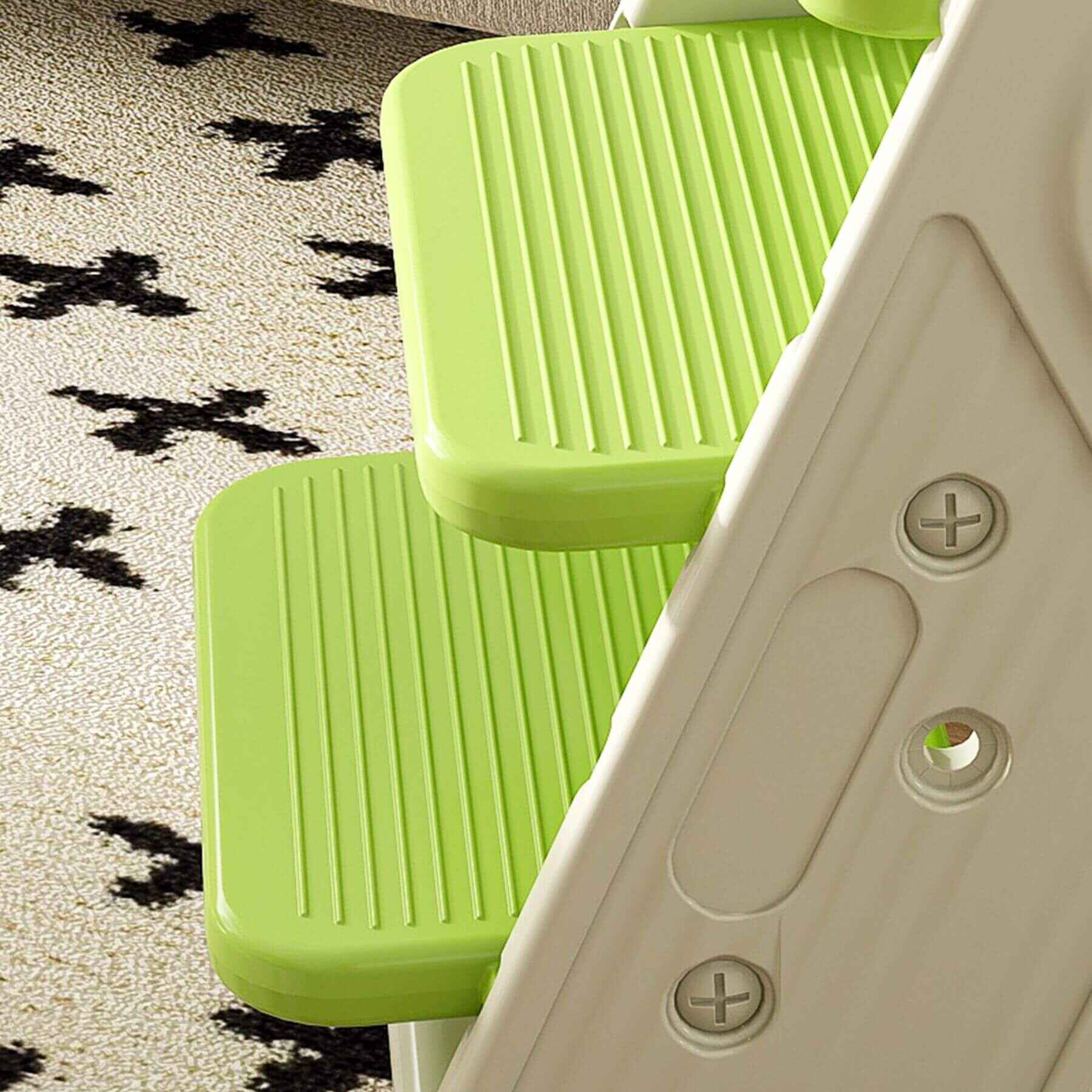 Close-up of Multi-Functional Growing Up High Chair - White & Green