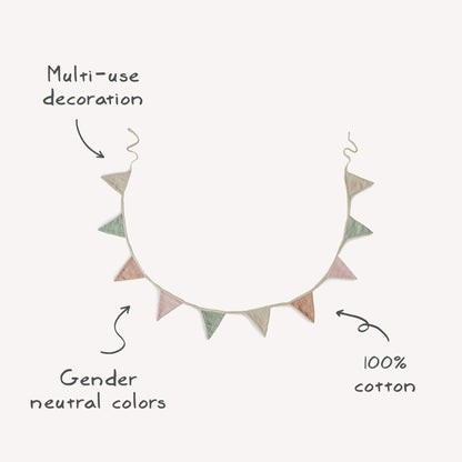 Mushie Organic Cotton Baby Garland