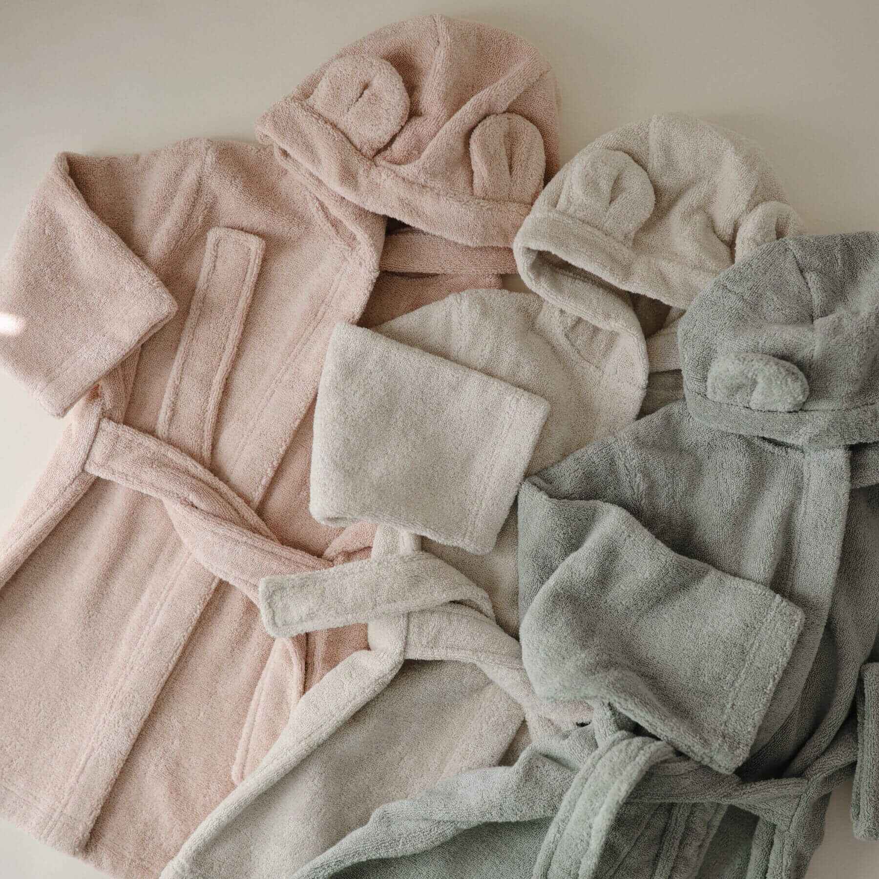 Mushie Bear Robe in three colors