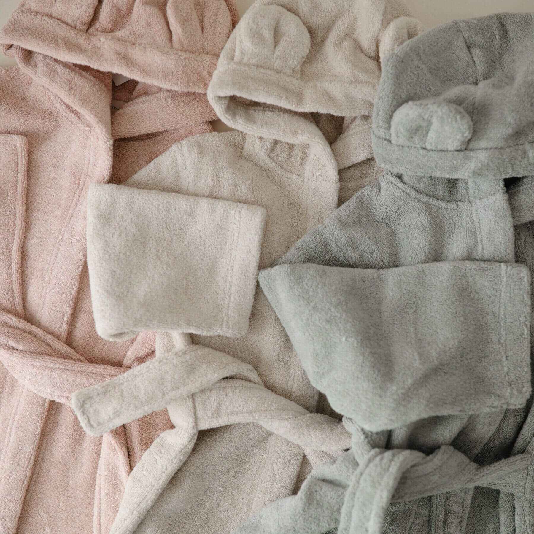 Mushie Bear Robe in three colors