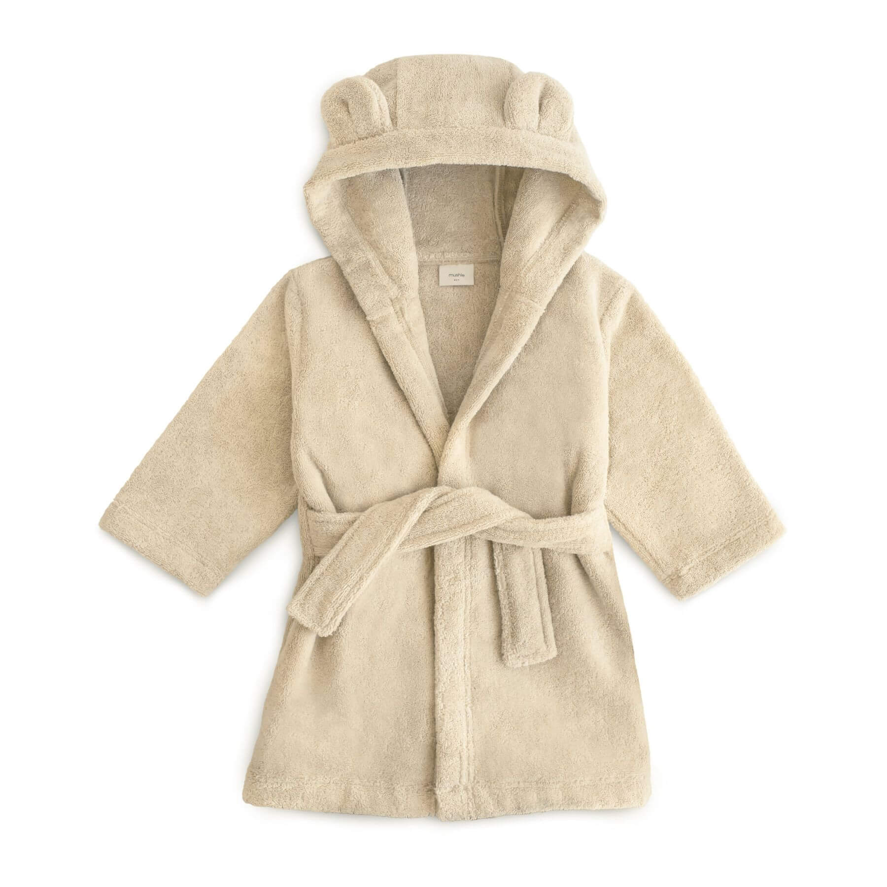 Mushie Bear Robe - Fog