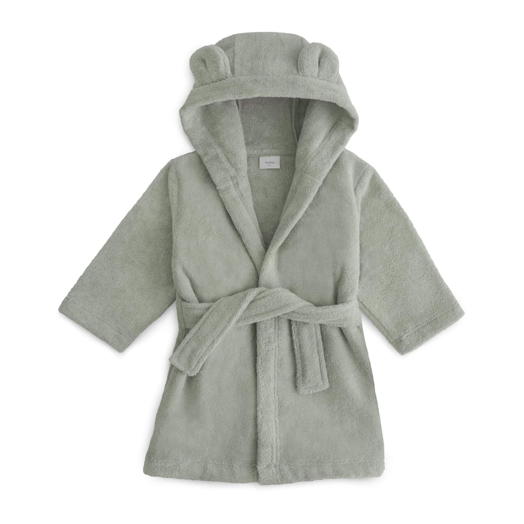 Mushie Bear Robe - Moss