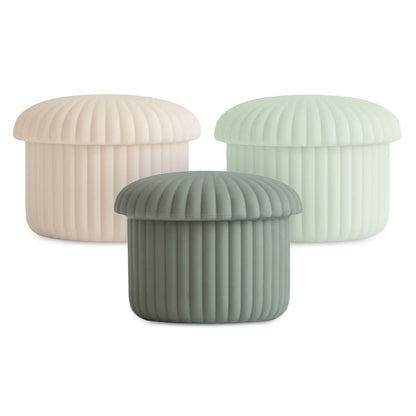 Mushie Silicone Baby Food Containers - Green
