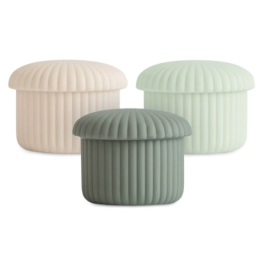 Mushie Silicone Baby Food Containers - Green